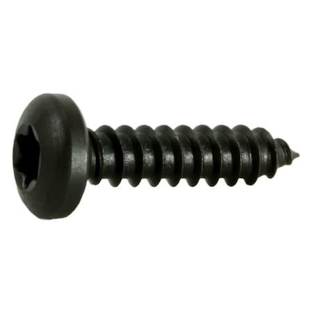 Midwest Fastener Sheet Metal Screw, #10 x 3/4 in, Black Steel Pan Head Torx Drive, 20 PK 36894
